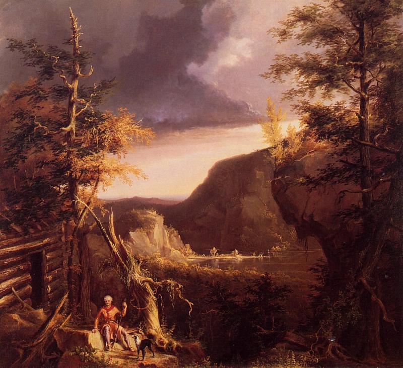 Thomas Cole Daniel Boone Sitting Sweden oil painting art
